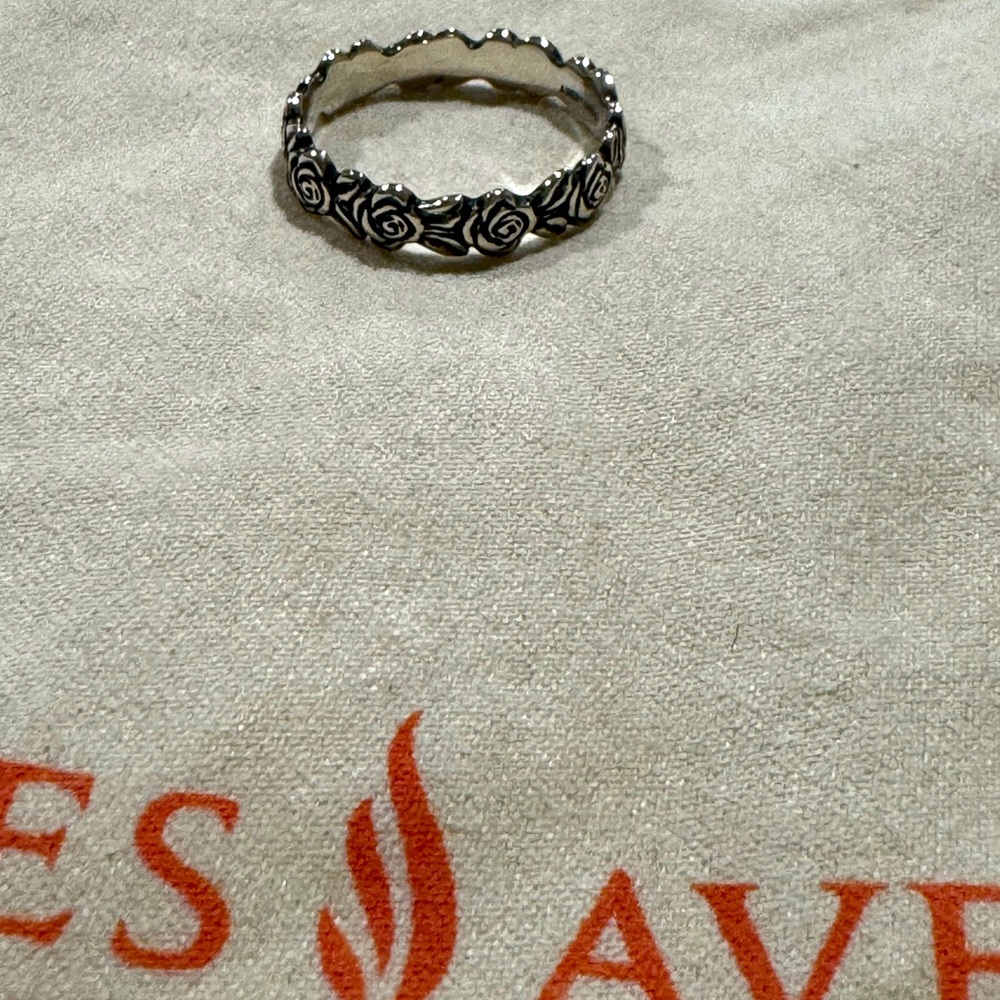 James Avery rose ring.